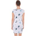 Shape Vector Triangle Capsleeve Drawstring Dress  View2