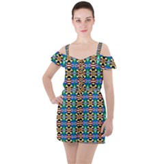 Ml 34 Ruffle Cut Out Chiffon Playsuit by ArtworkByPatrick