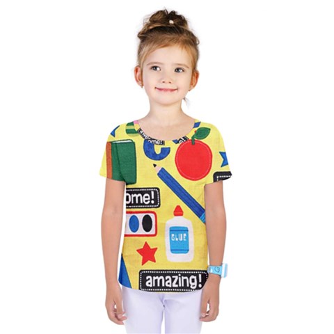 Fabric Cloth Textile Clothing Kids  One Piece Tee by Pakrebo