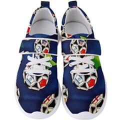 Textile Football Soccer Fabric Men s Velcro Strap Shoes by Pakrebo