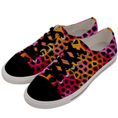 Mosaic Structure Pattern Background Men s Low Top Canvas Sneakers by Pakrebo