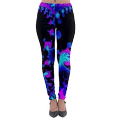 Fractal Pattern Spiral Abstract Lightweight Velour Leggings by Pakrebo