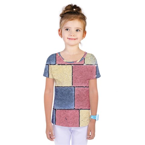 Model Mosaic Wallpaper Texture Kids  One Piece Tee by Pakrebo