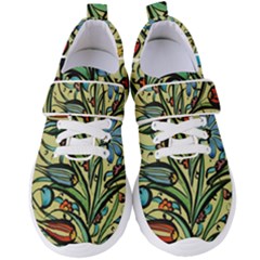 Mosaic Tile Art Ceramic Colorful Women s Velcro Strap Shoes by Pakrebo