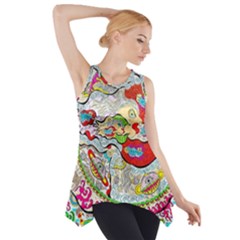 Supersonic Pyramid Protector Angels Side Drop Tank Tunic by chellerayartisans