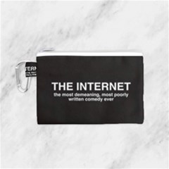 The Internet Canvas Cosmetic Bag (small) by WensdaiAmbrose