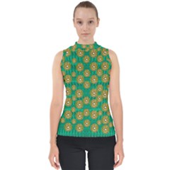 Elf Juice Mock Neck Shell Top by pepitasart