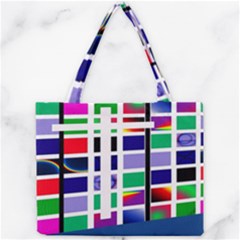 Color Graffiti Pattern Geometric Mini Tote Bag by Pakrebo