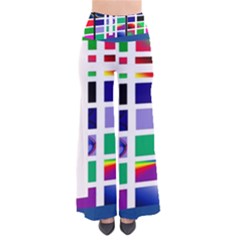 Color Graffiti Pattern Geometric So Vintage Palazzo Pants by Pakrebo