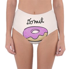 Donuts Sweet Food Reversible High-waist Bikini Bottoms by Mariart