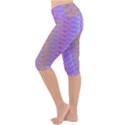 Diagonal Line Design Art Lightweight Velour Cropped Yoga Leggings View2