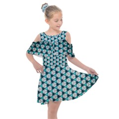 Digital Art Triangle Kids  Shoulder Cutout Chiffon Dress by Mariart