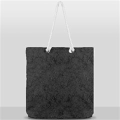 Back To Black Full Print Rope Handle Tote (large) by WensdaiAmbrose