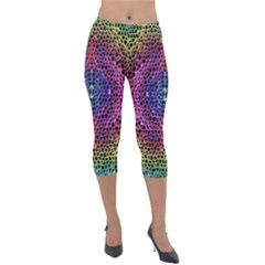 Background Image Decorative Lightweight Velour Capri Leggings  by Pakrebo