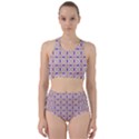 Background Image Tile Geometric Racer Back Bikini Set View1