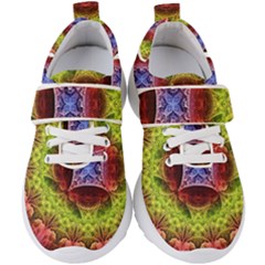 Tile Background Image Pattern Kids  Velcro Strap Shoes by Pakrebo