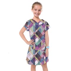 Geometric Sense Kids  Drop Waist Dress by WensdaiAmbrose