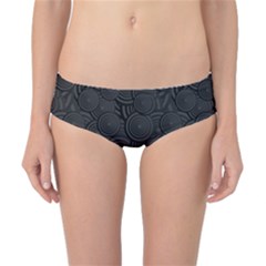 Hypnotic Black And White Classic Bikini Bottoms by retrotoomoderndesigns