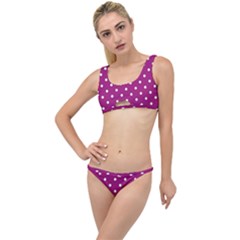 Fuschia Polka Dot The Little Details Bikini Set by retrotoomoderndesigns