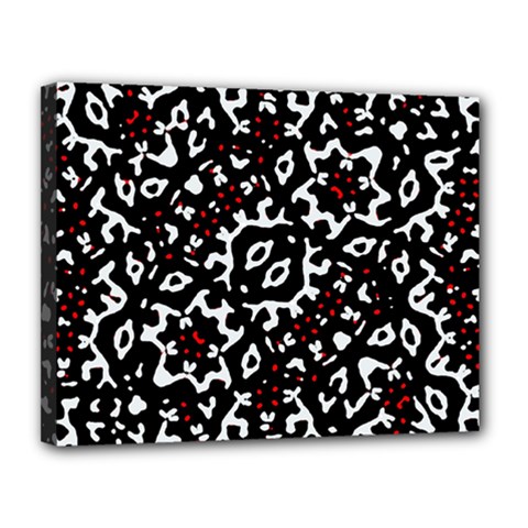Bold Boho Ethnic Print Canvas 14  X 11  (stretched) by dflcprintsclothing