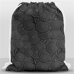 Hypnotic Black And White Drawstring Bag (large) by retrotoomoderndesigns