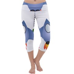 Spaceship Rocket Space Game Cosmos Capri Yoga Leggings by Wegoenart