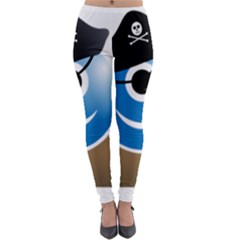 Alien One Eye Pirate Buccaneer Lightweight Velour Leggings by Wegoenart