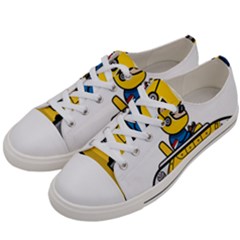 Cartoon Space Racer Galaxy Science Women s Low Top Canvas Sneakers by Wegoenart