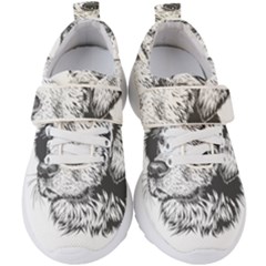 Dog Animal Domestic Animal Doggie Kids  Velcro Strap Shoes by Wegoenart
