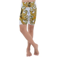 Animal Art Forms In Nature Clips Kids  Lightweight Velour Cropped Yoga Leggings by Wegoenart