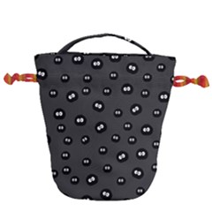 Totoro - Soot Sprites Pattern Drawstring Bucket Bag by Valentinaart