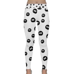 Totoro - Soot Sprites Pattern Classic Yoga Leggings by Valentinaart