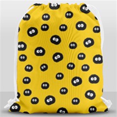 Totoro - Soot Sprites Pattern Drawstring Bag (large) by Valentinaart