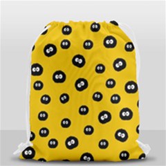 Totoro - Soot Sprites Pattern Drawstring Bag (small) by Valentinaart