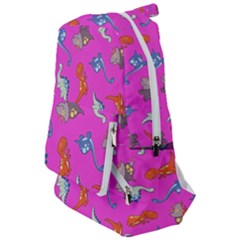 Dinosaurs - Fuchsia Travelers  Backpack by WensdaiAmbrose