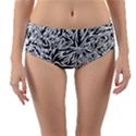 Flames Fire Pattern Digital Art Reversible Mid-Waist Bikini Bottoms View1