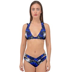Kaleidoscope Abstract Round Double Strap Halter Bikini Set by Pakrebo