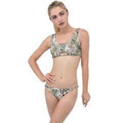 Romantic Beige Flowers The Little Details Bikini Set by retrotoomoderndesigns