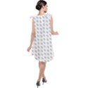 Leaves Plot Background Tie Up Tunic Dress View2
