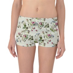 Vintage Roses Boyleg Bikini Bottoms by retrotoomoderndesigns