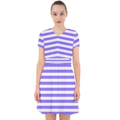 Lilac Purple Stripes Adorable In Chiffon Dress by snowwhitegirl