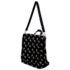 Skull Black Pattern Crossbody Backpack by snowwhitegirl