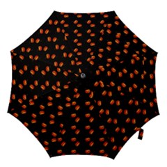 Kawaii Pumpkin Black Hook Handle Umbrellas (large) by snowwhitegirl