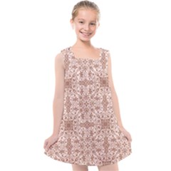 Ornamental Brown Kids  Cross Back Dress by snowwhitegirl
