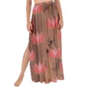 Zen Lotus Wood Wall Maxi Chiffon Tie-Up Sarong View1