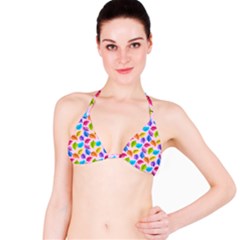 Colorful Leaves Bikini Top by snowwhitegirl