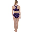 Tropical Leaves Purple Racer Back Bikini Set View2