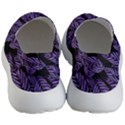 Tropical Leaves Purple Women s Lightweight Slip Ons View4