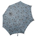 Skeleton Blue Background Hook Handle Umbrellas (Medium) View2