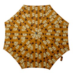 Victorian Skeleton Orange Hook Handle Umbrellas (medium) by snowwhitegirl
